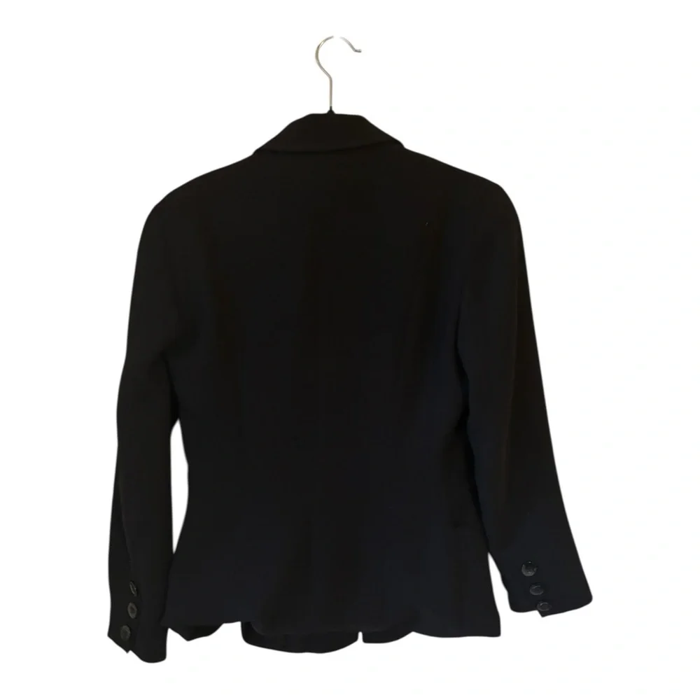 VTG Georges Rech Paris Black Structured Blazer - Size 36 (Fits like US 4/6) - Picture 3 of 5